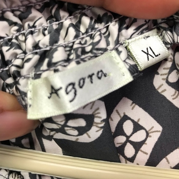 Agora Tops - Short sleeve blouses please give size shirt will not be exact style shown